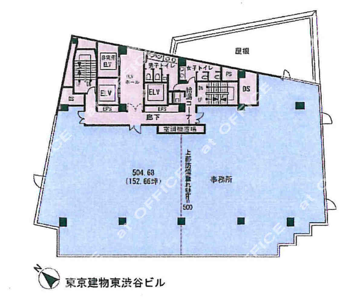 東京建物東渋谷ビル5階152 66坪 渋谷 渋谷駅 の賃貸オフィス情報 アットオフィス