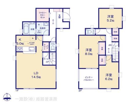 リーブルガーデン姫路市御立中4期 間取り1