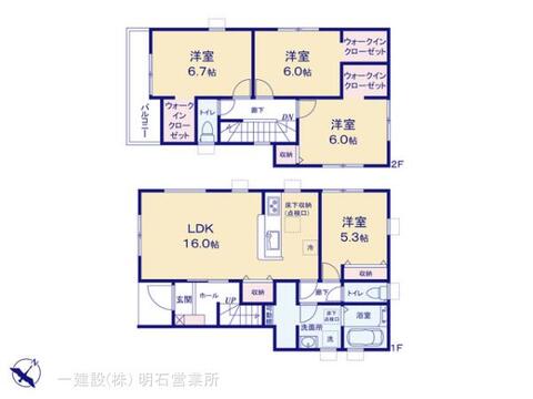 リーブルガーデン神戸市垂水区千鳥が丘3期 間取り1