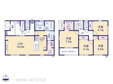リーブルガーデン洲本市宇原 間取り3