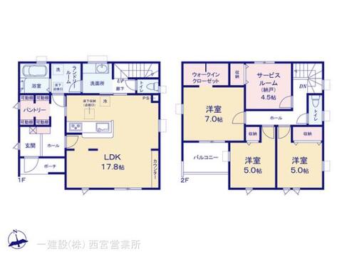 リーブルガーデン西脇市西脇15期 間取り1