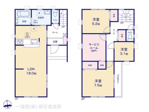 リーブルガーデン明石市藤が丘3期 間取り1
