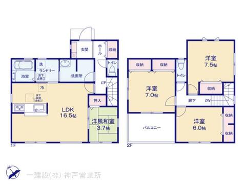 リーブルガーデン淡路市大磯２期 間取り1