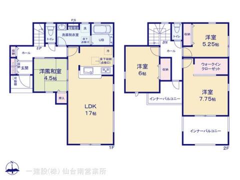 リーブルガーデン太白四郎丸12期 間取り5