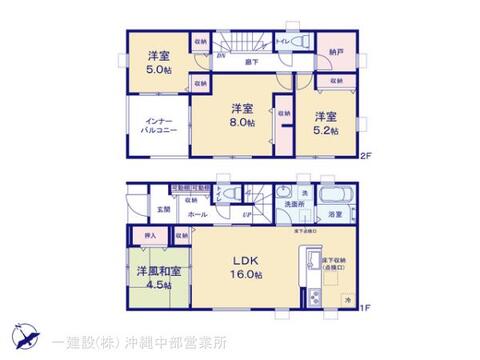 リーブルガーデン沖縄市美里 間取り1