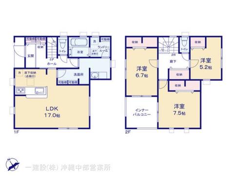 リーブルガーデン沖縄市美里 間取り3