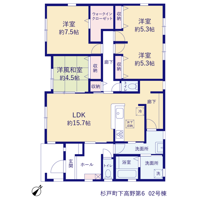 埼玉県北葛飾郡杉戸町大字下高野字後宿449番1の一部ほか（地番）