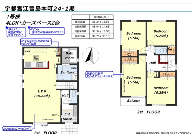 リナージュ宇都宮江曽島本町　第１期の画像2
