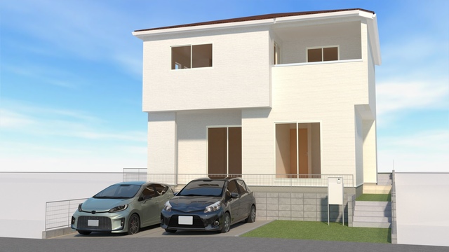 1号棟外観パースのスライド画像