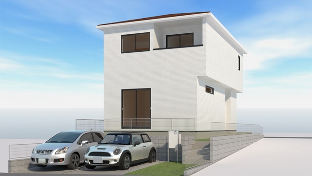 3号棟外観パースのスライド画像