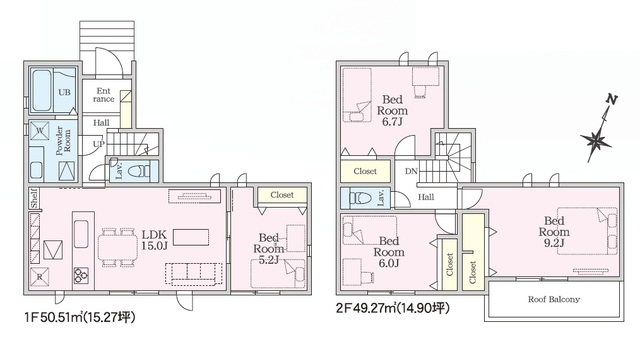 リナージュ高崎市石原町０１期の画像2