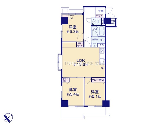 物件画像 ライオンズマンション調布第5