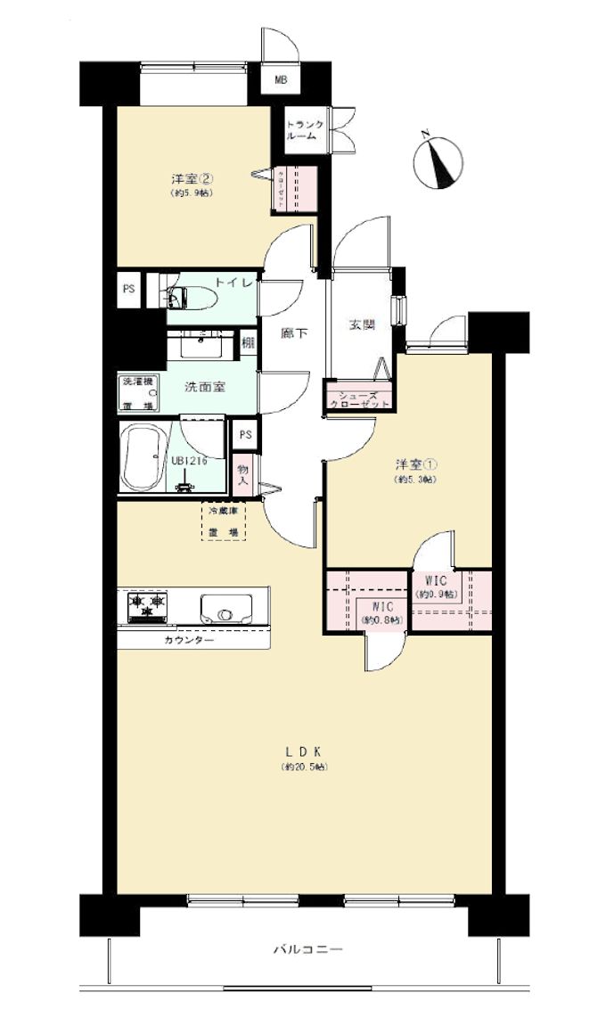 物件画像 ダイアパレス京王堀之内壱番館
