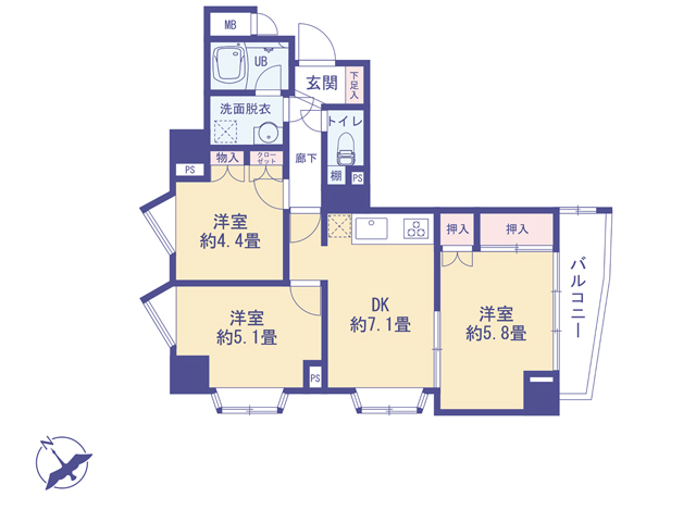 物件画像 ライオンズマンション拝島第2