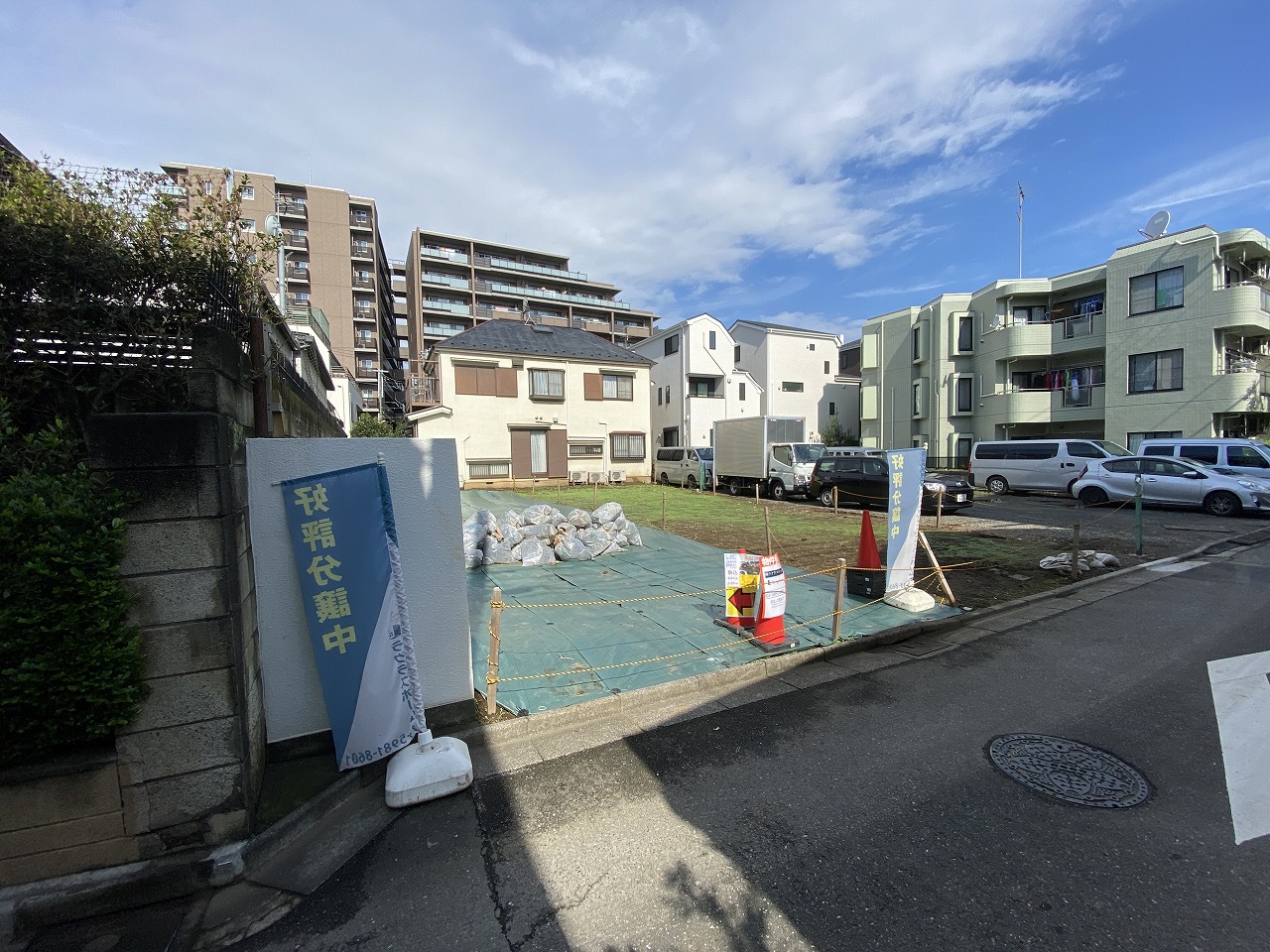 午前中の撮影です!!日当たりも良好の土地です