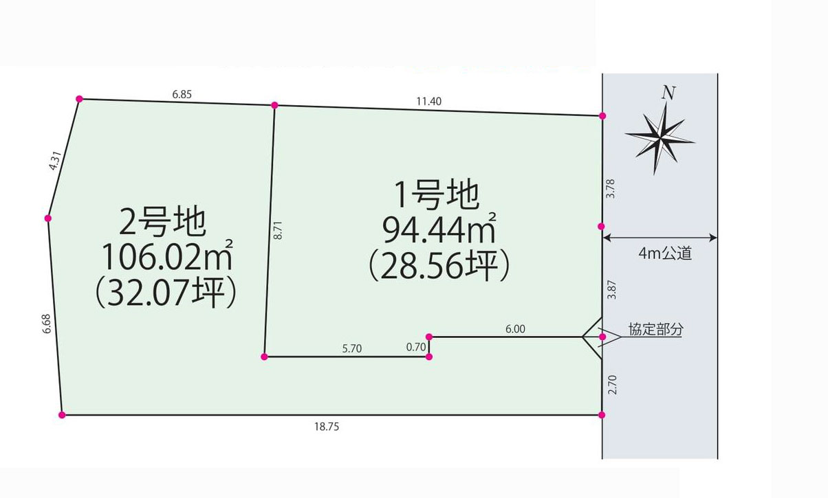 注文建築用地です!閑静な住宅街です!