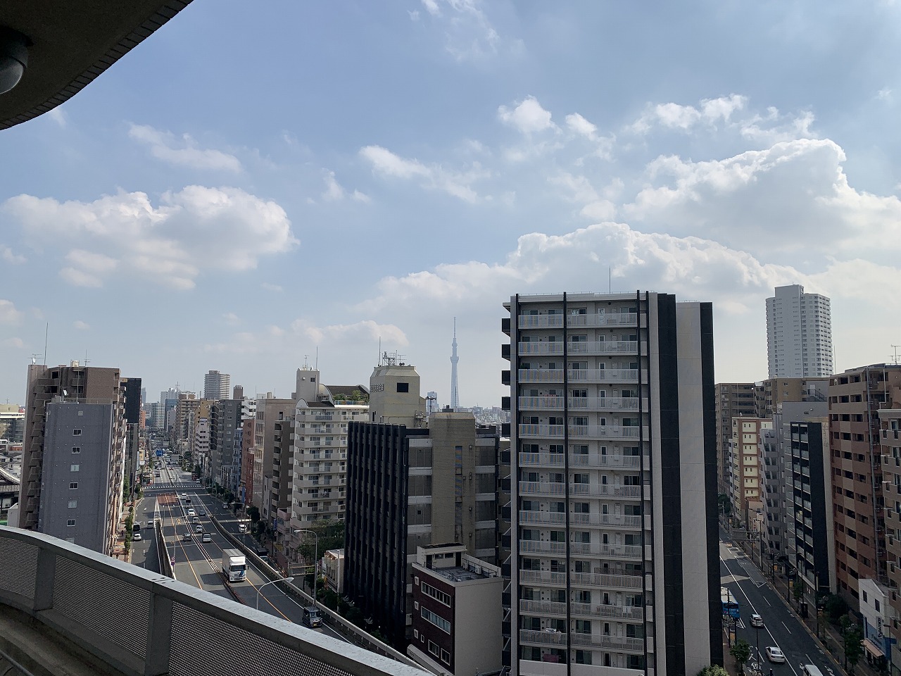 スカイツリーも望める開放的な眺望になっています