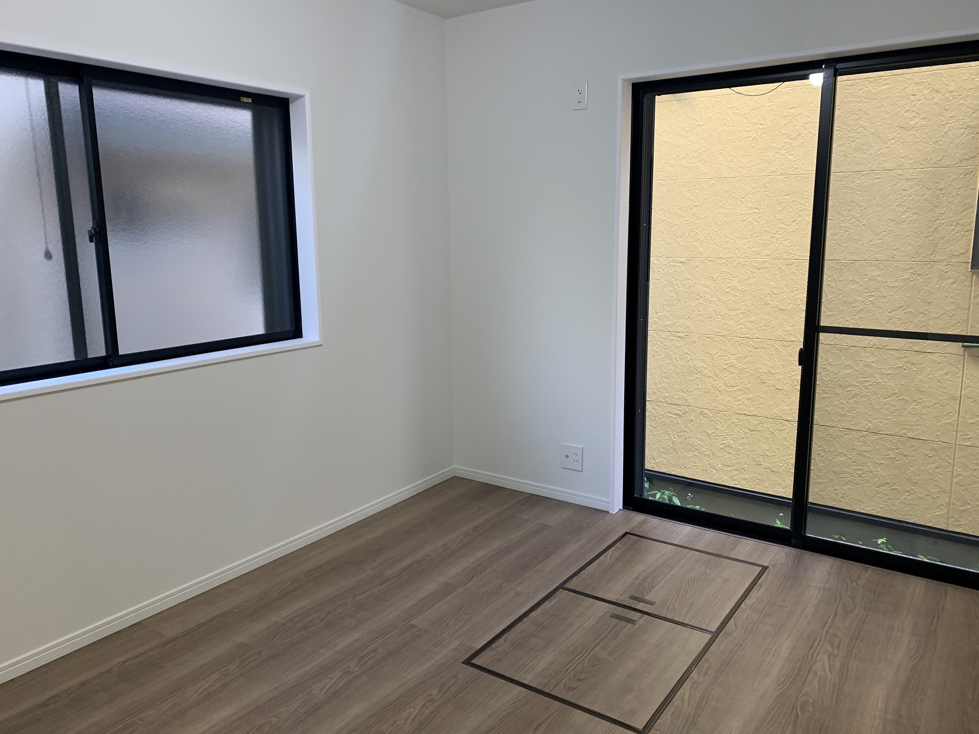1階6帖洋室。1階ながら6帖あるので、ゆったりとしたお部屋です。