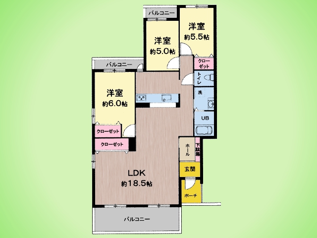 物件画像 しいの木台ハイツ 2号棟