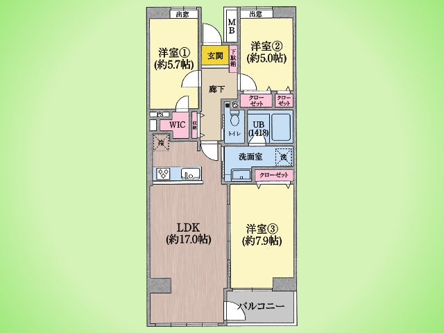 物件画像 プロムナード仲町台1号棟