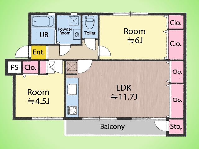 物件画像 鵜野森団地 F棟