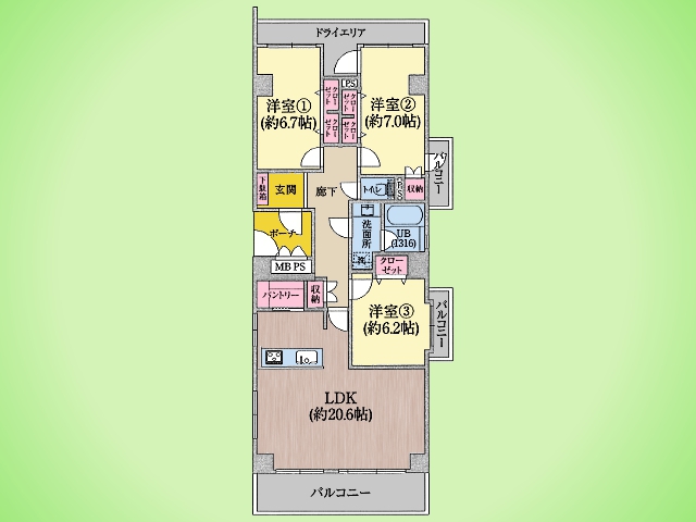 物件画像 宮前平ロイヤルマンション
