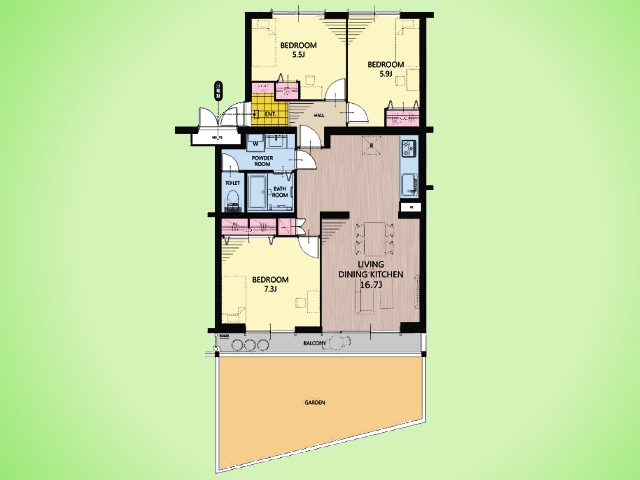 物件画像 朝日読売ランドマンションB棟