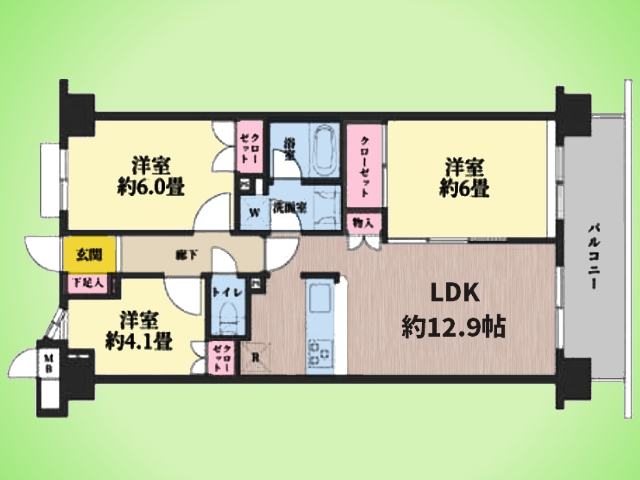物件画像 藤和シティーホームズ 多摩中野島