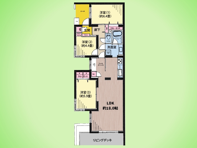 物件画像 ルネ上星川2号棟