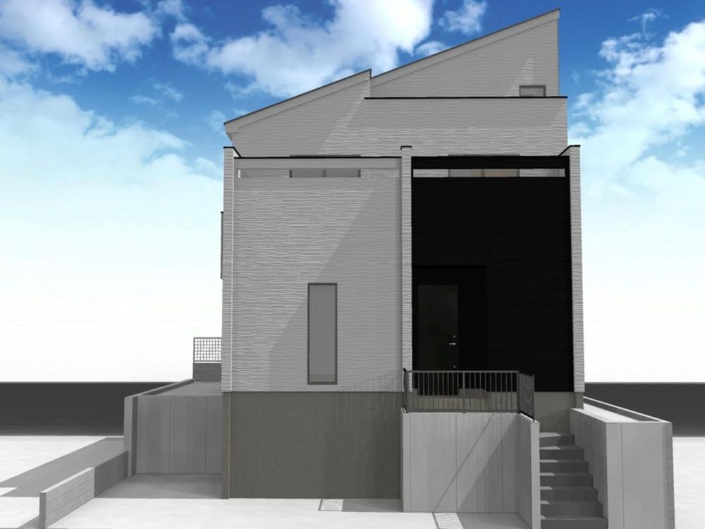 【完成予想図　外観】