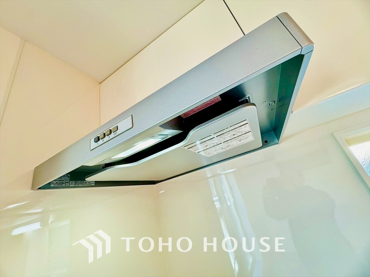 お手入れが楽な換気扇を採用。静かで効率的な換気扇、清潔で快適な空間を維持します。