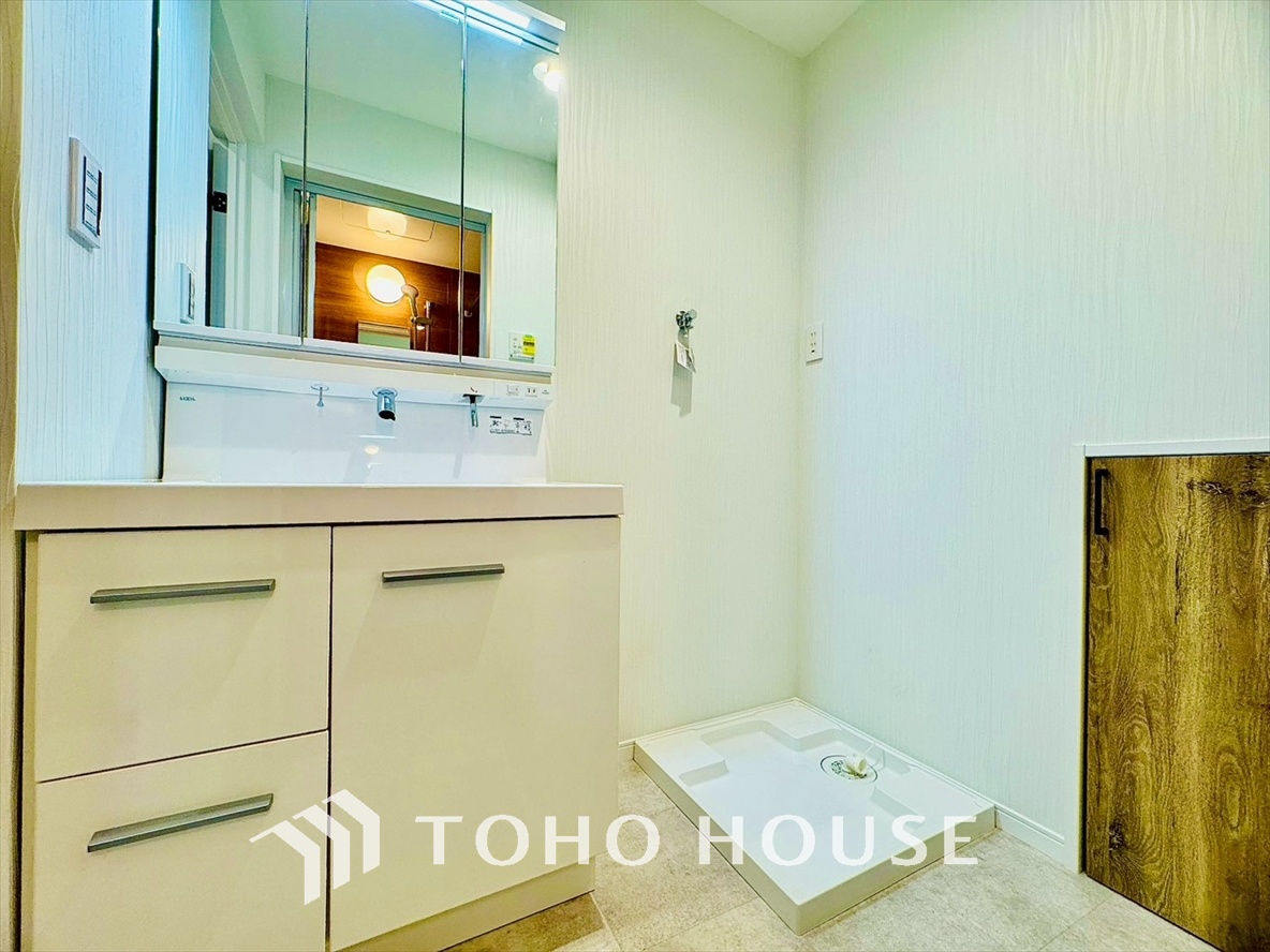 使いやすく清潔感のある洗面所。快適な身支度をサポートします。