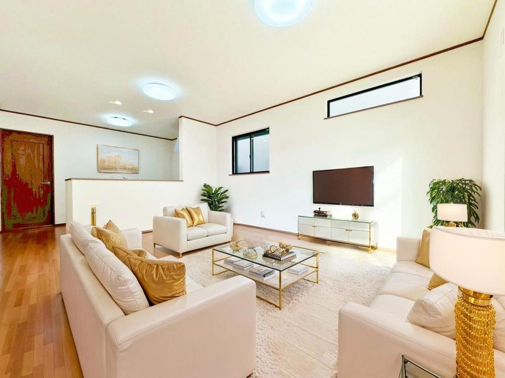 ここにはみんなが集い、食事と楽しい会話が始まる。本画像はCGで作成しており、実際に現地に家具は置かれておりません。