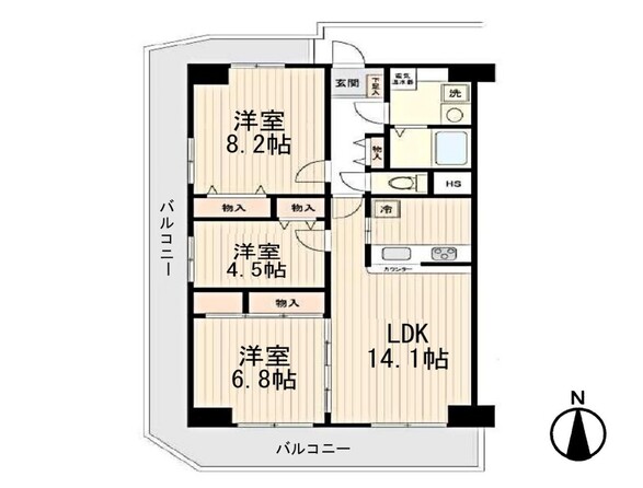 物件画像 鳩ヶ谷スカイハイツ