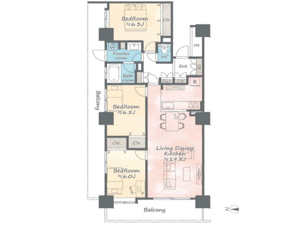 物件画像 エルザタワー３２