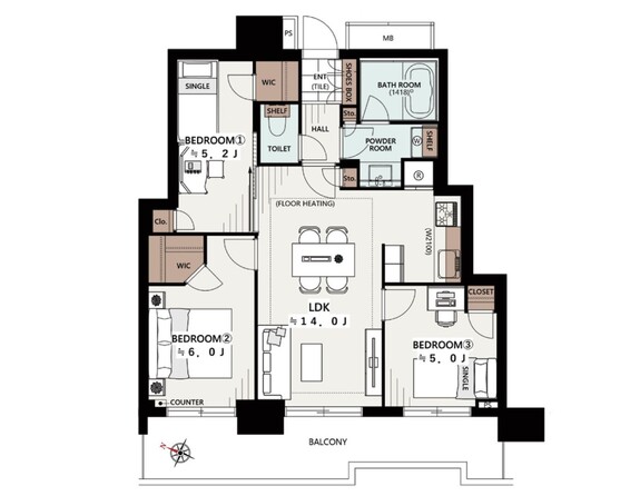 埼玉県蕨市中央１丁目