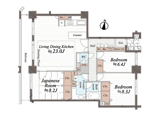 埼玉県さいたま市中央区上落合２丁目