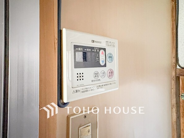 湯温の設定から湯船の水量まで設定できる給湯設備。