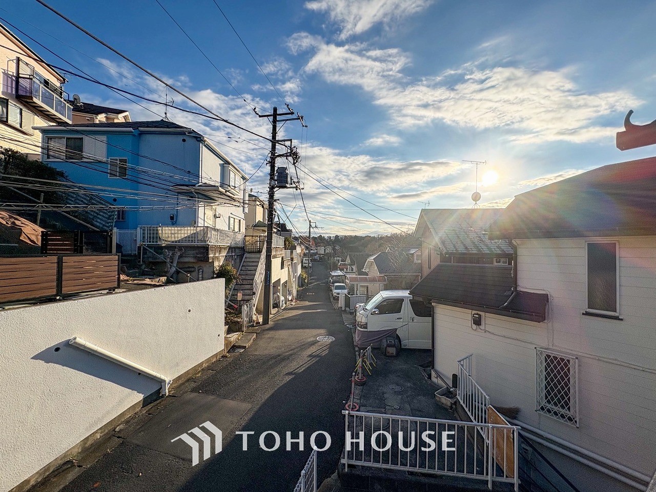 開放的で気持ちの良い眺望と青い空を満喫できます。