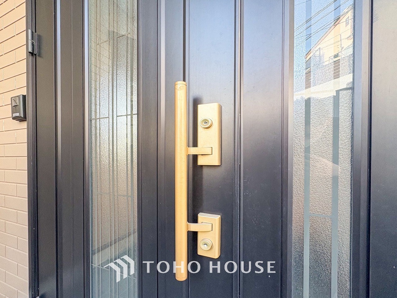 外出時も安心、玄関鍵。